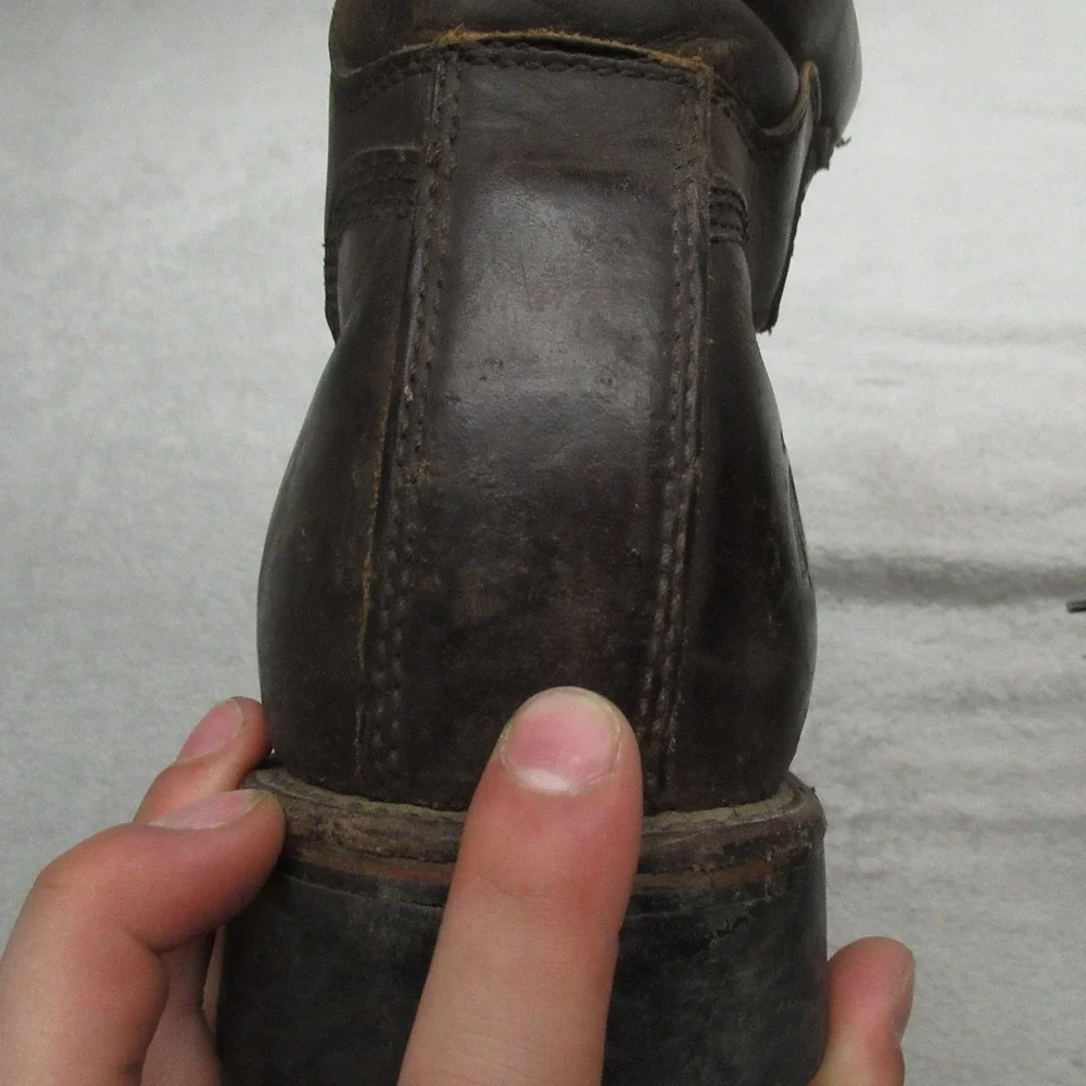 Chippewa Mens 13D Work Boots Brwn Leather Lace Up Classic Rugged Utility VTG USA